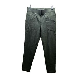 Betabrand Women Green Athletic Ankle Leggings Large